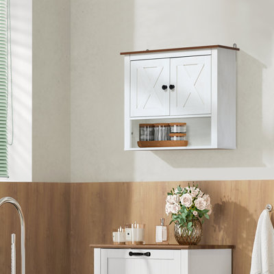 Rebrilliant Nethery Wall Bathroom Cabinet | Wayfair